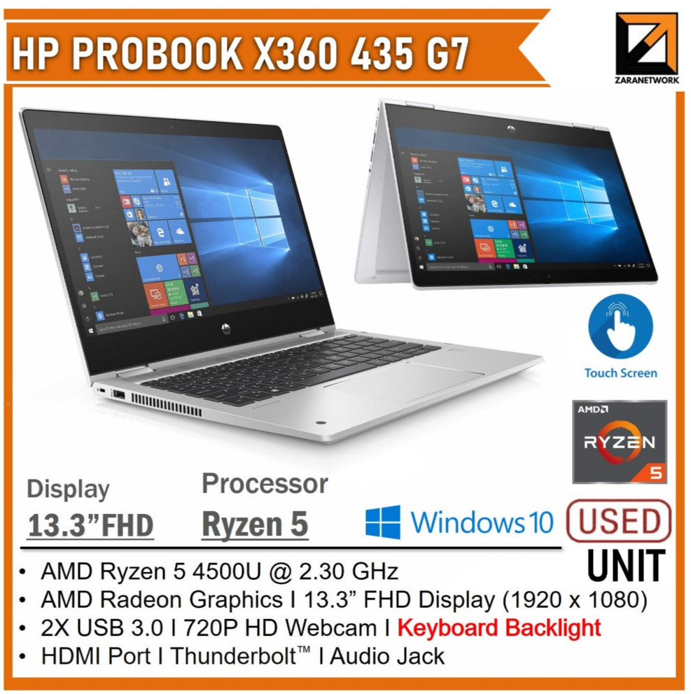435 G7 Ryzen 4500u Hp Laptop HP PROBOOK X360 435 G7 (RYZEN 5) FHD