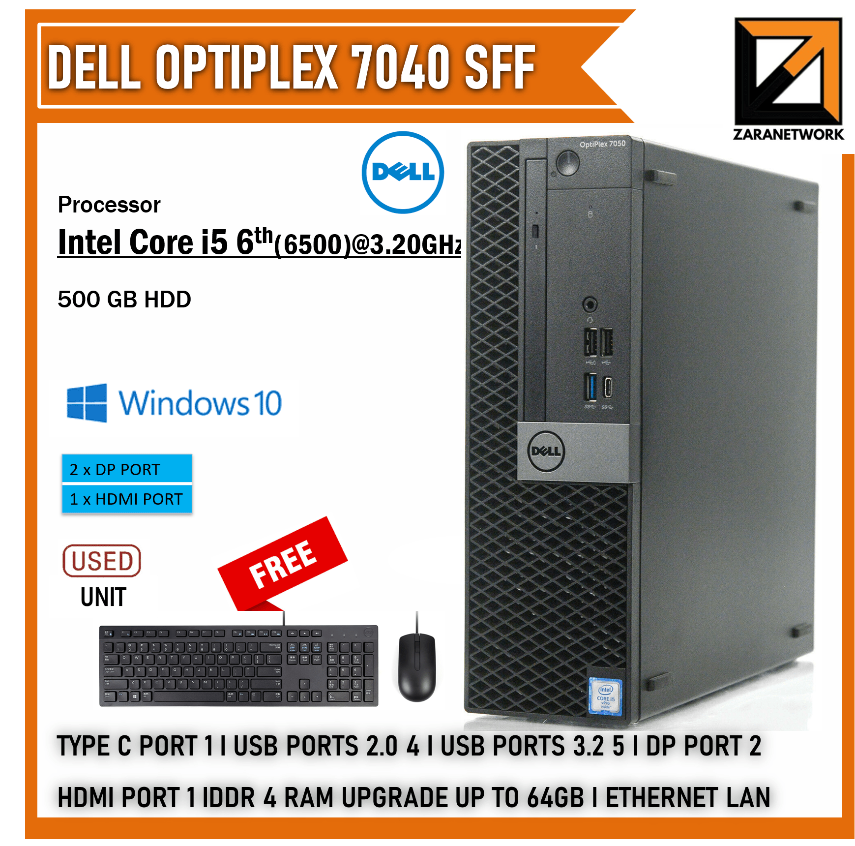 DELL OPTIPLEX 7040 SFF Desktop Zaranet my dell-optiplex-7040-sff-desktop-zaranet-my