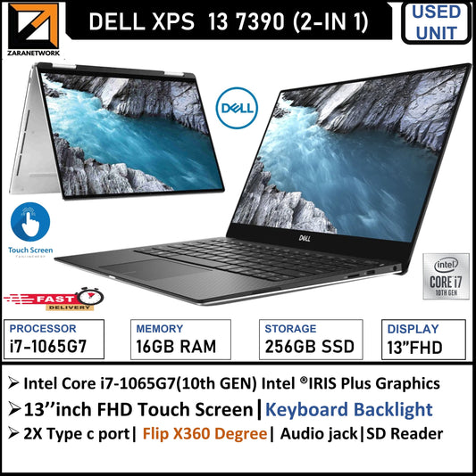 DELL XPS 13 7390 (2-IN 1) i7-1065G7 (10TH GEN)