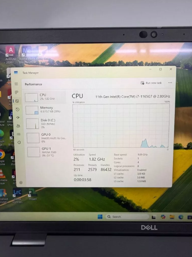 Dell Precision 3560 Gaming (1 YEAR WARRANTY T&C) 15.6" TOUCHSCREEN Core i7-1165G7 Windows 11