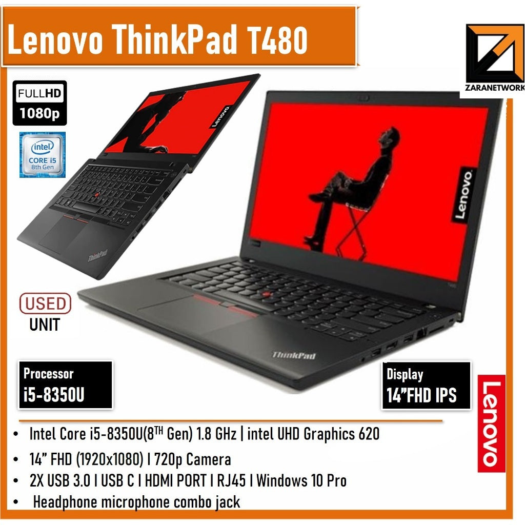 LENOVO THINKPAD T480 /T480S i7/i5-8TH GEN 14 FHD SCREEN DISPLAY