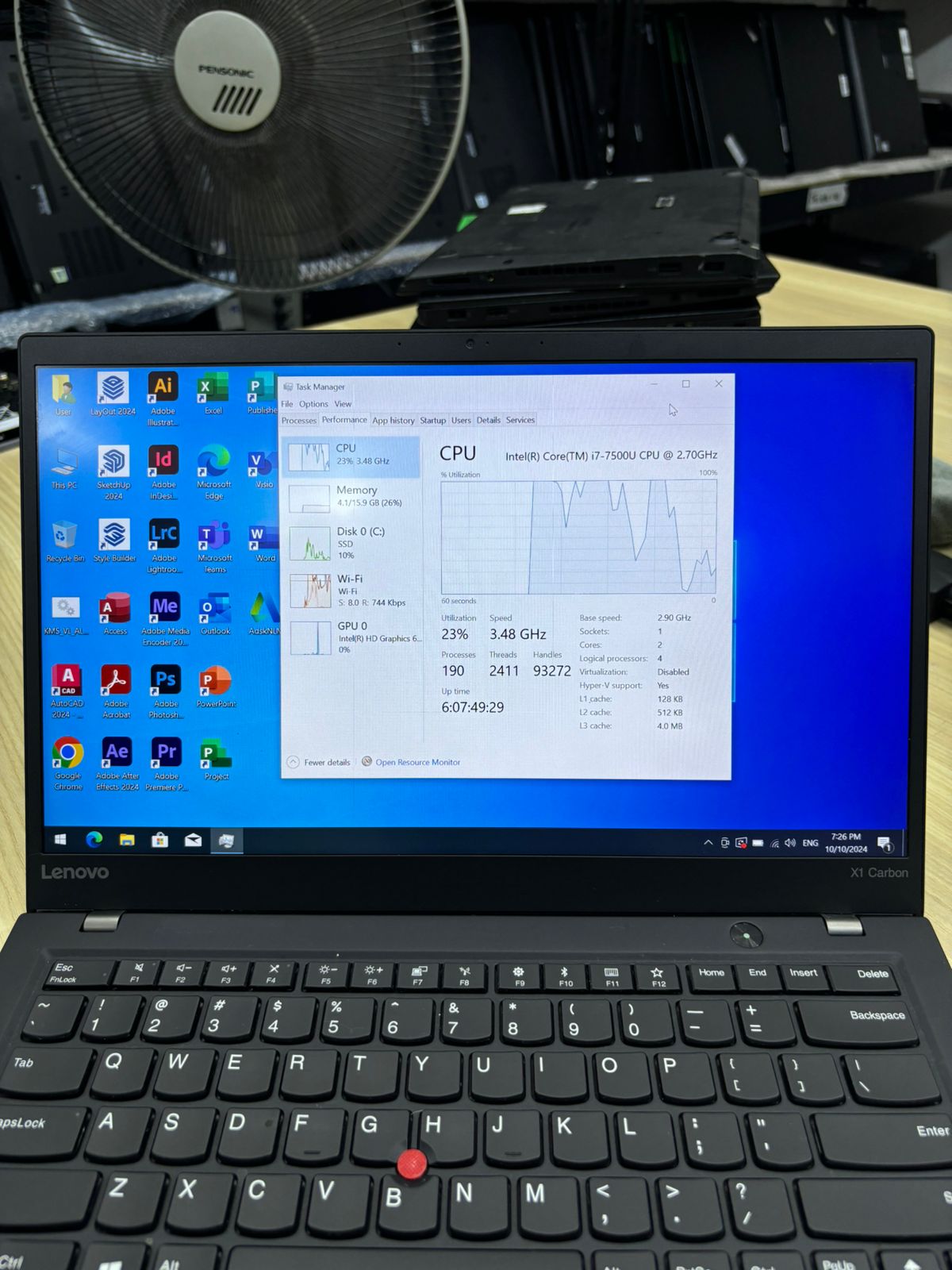 LENOVO THINKPAD X1 CARBON i7-7TH GEN 14'FHD SCREEN UPTO 1TB SSD WITH WINDOW 11