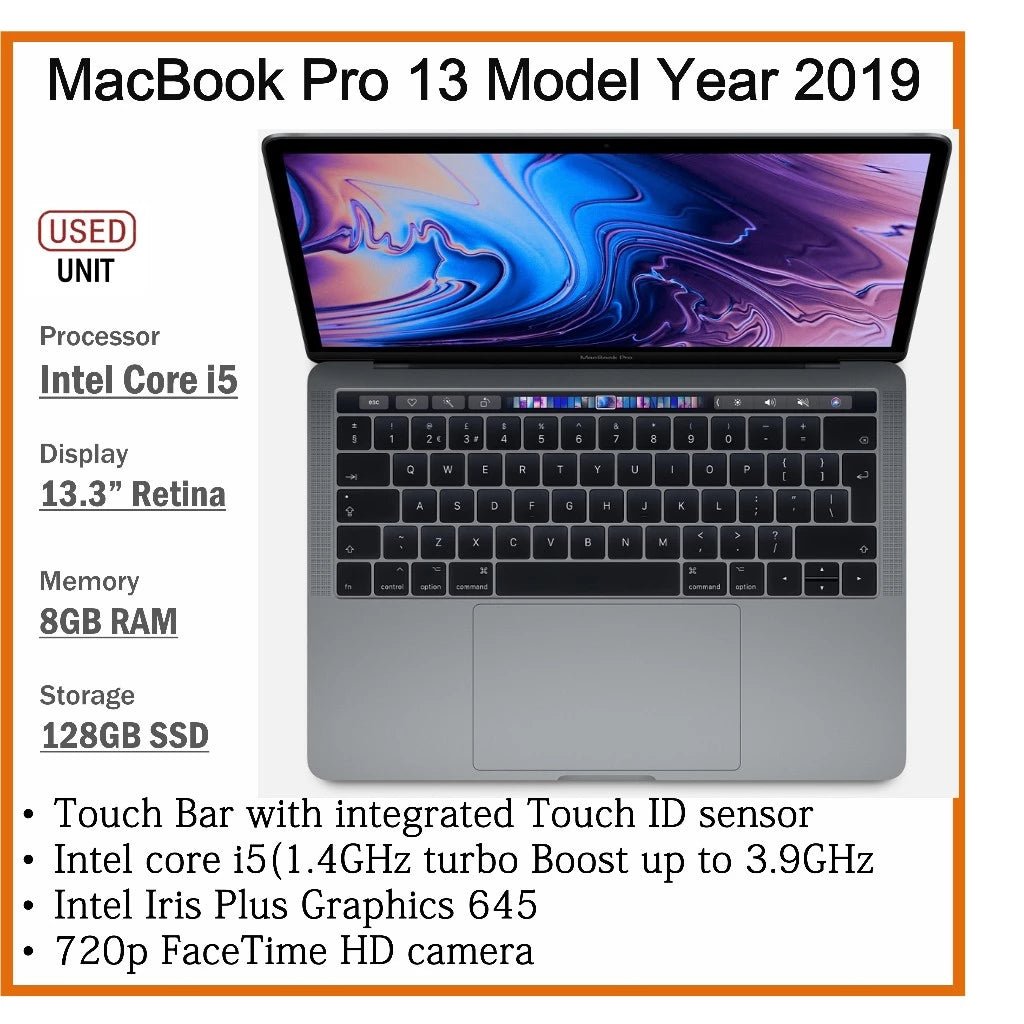 APPLE MACBOOK PRO 15/13 i7/i9/i5 2019 MODEL YEAR UPTO 16GB RAM 1TB SSD 13.3 RETINA DISPLAY - Zaranet.my