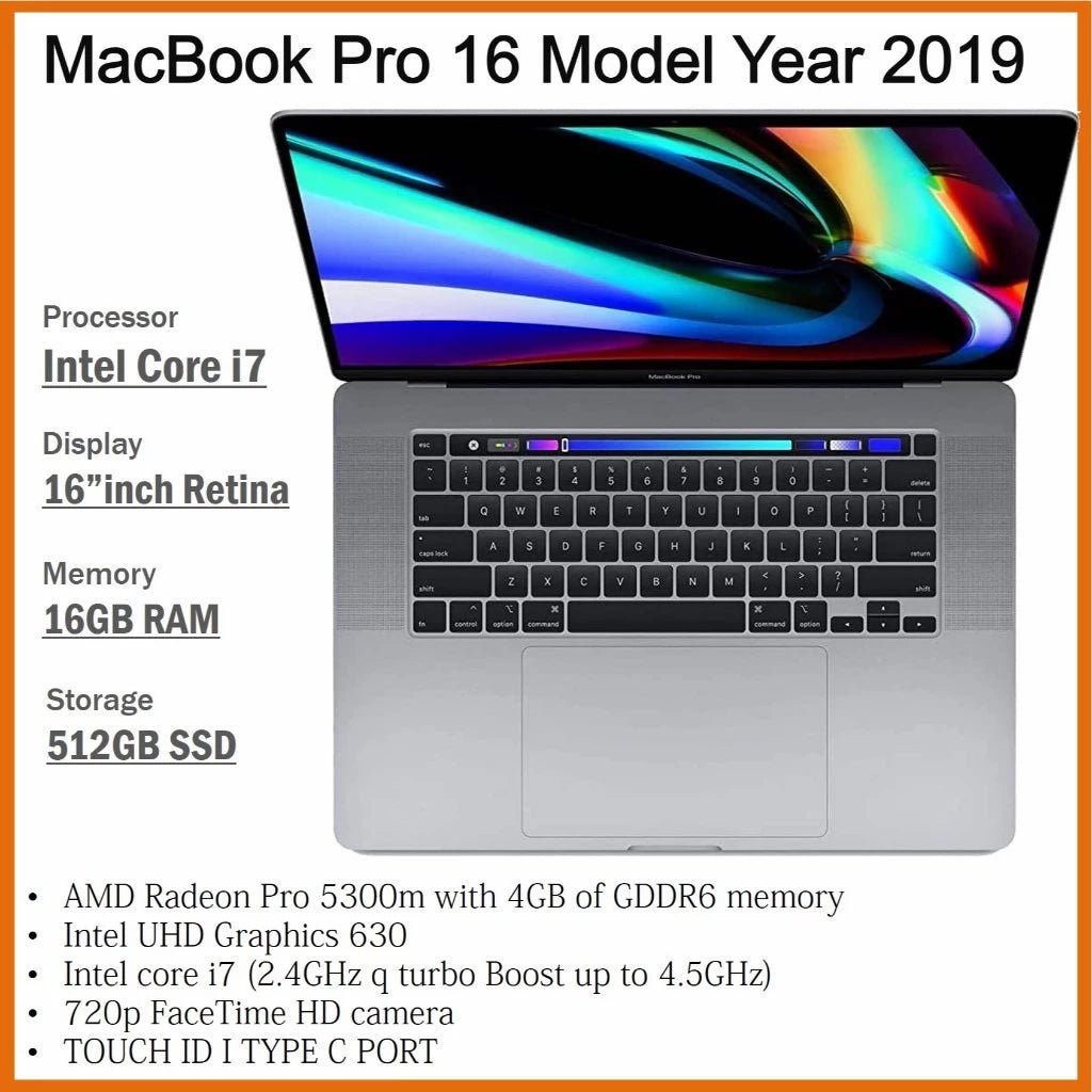 APPLE MACBOOK PRO 15/13 i7/i9/i5 2019 MODEL YEAR UPTO 16GB RAM 1TB SSD 13.3 RETINA DISPLAY - Zaranet.my