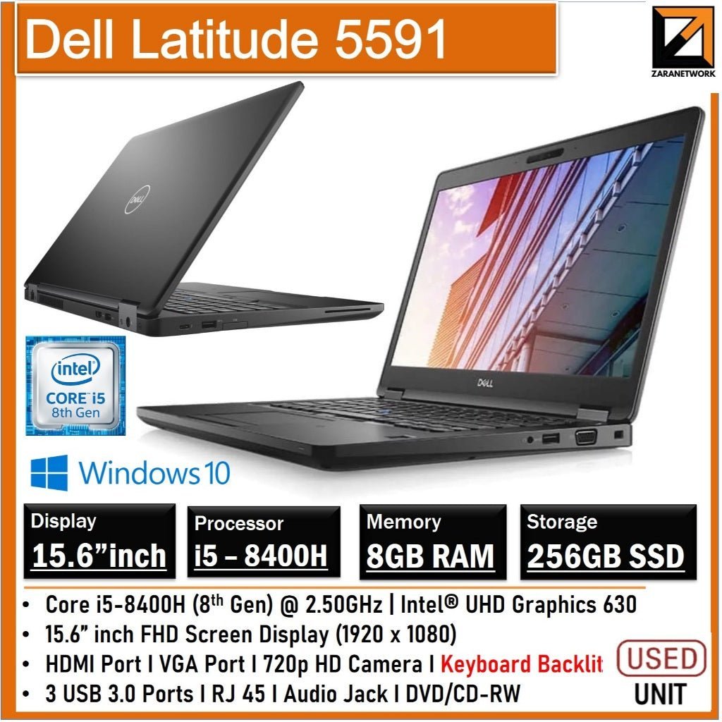DELL LATITUDE 5591 CORE i5 - 8400H(8TH GEN)FHD SCREEN DISPLAY - My Store