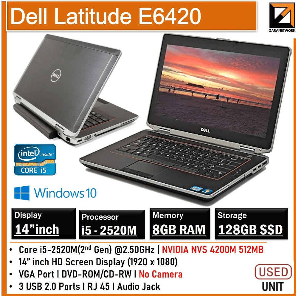 Ordinateurs portables Latitude Dell E6420 Ordinateurs portables Latitude Dell E6420