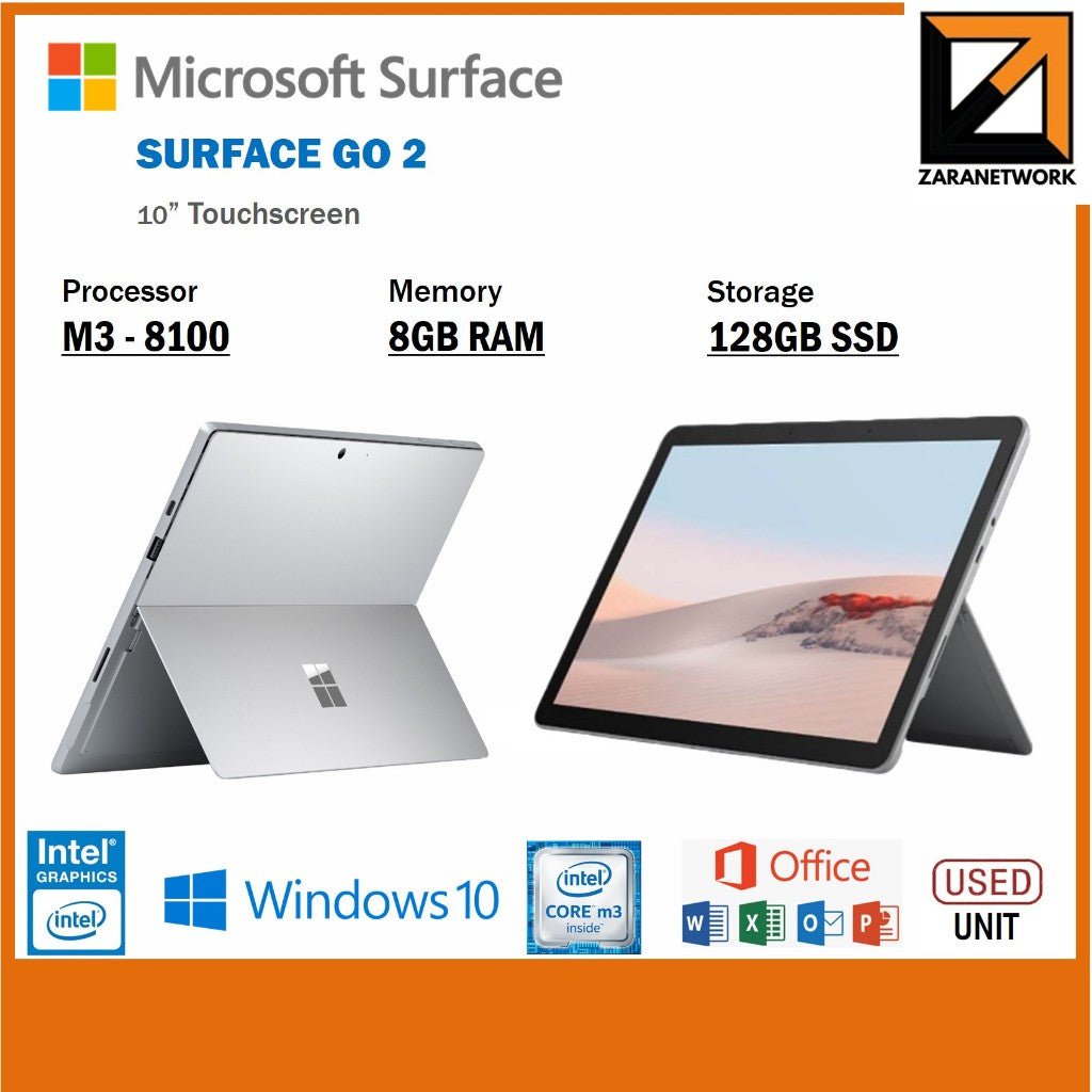 MICROSOFT SURFACE GO 2 PENTIUM 4425Y 10''TOUCHSCREEN