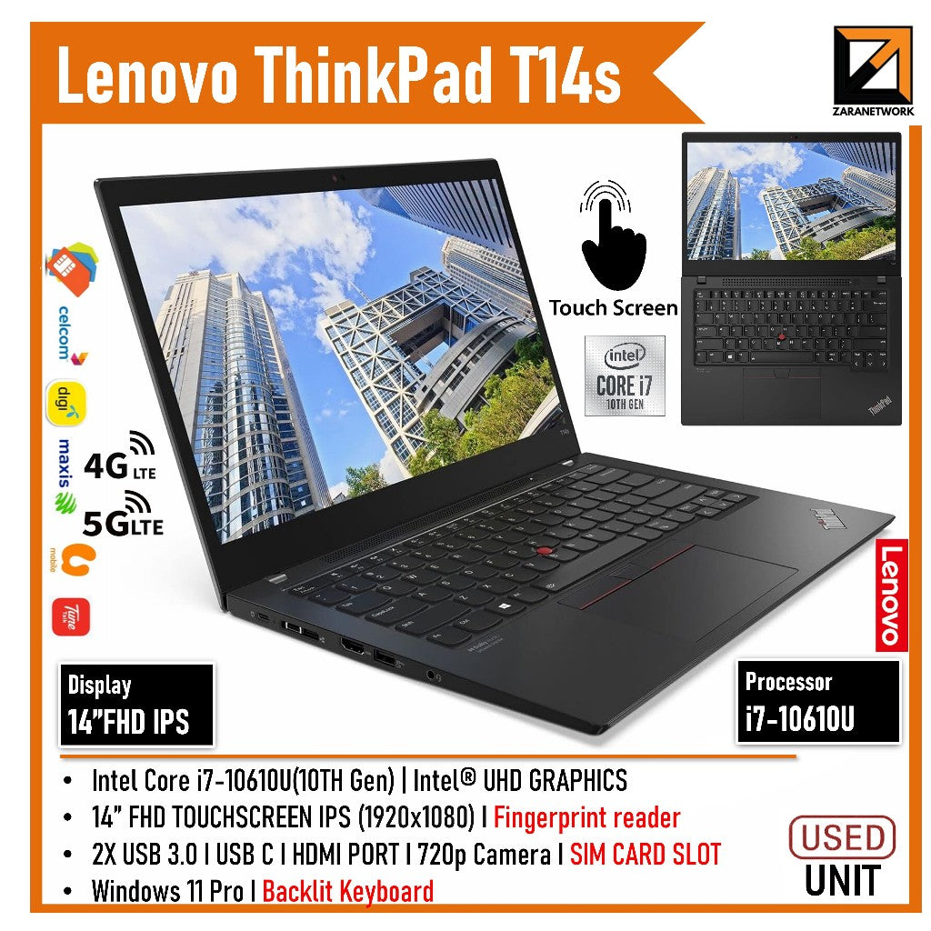 LENOVO THINKPAD T14S GEN 1 CORE I7 10th GEN 14 FHD SCREEN DISPLAY lenovo-thinkpad-t14s-gen-1-core-i7-10th-gen-14-fhd-screen-display