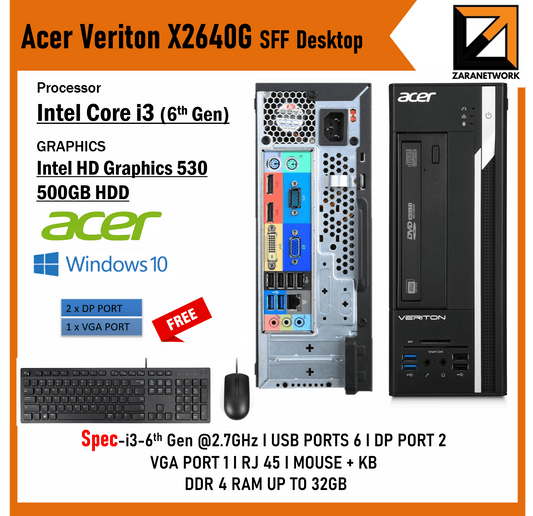 ACER VERITON X2640G SFF ( Desktop) - My Store