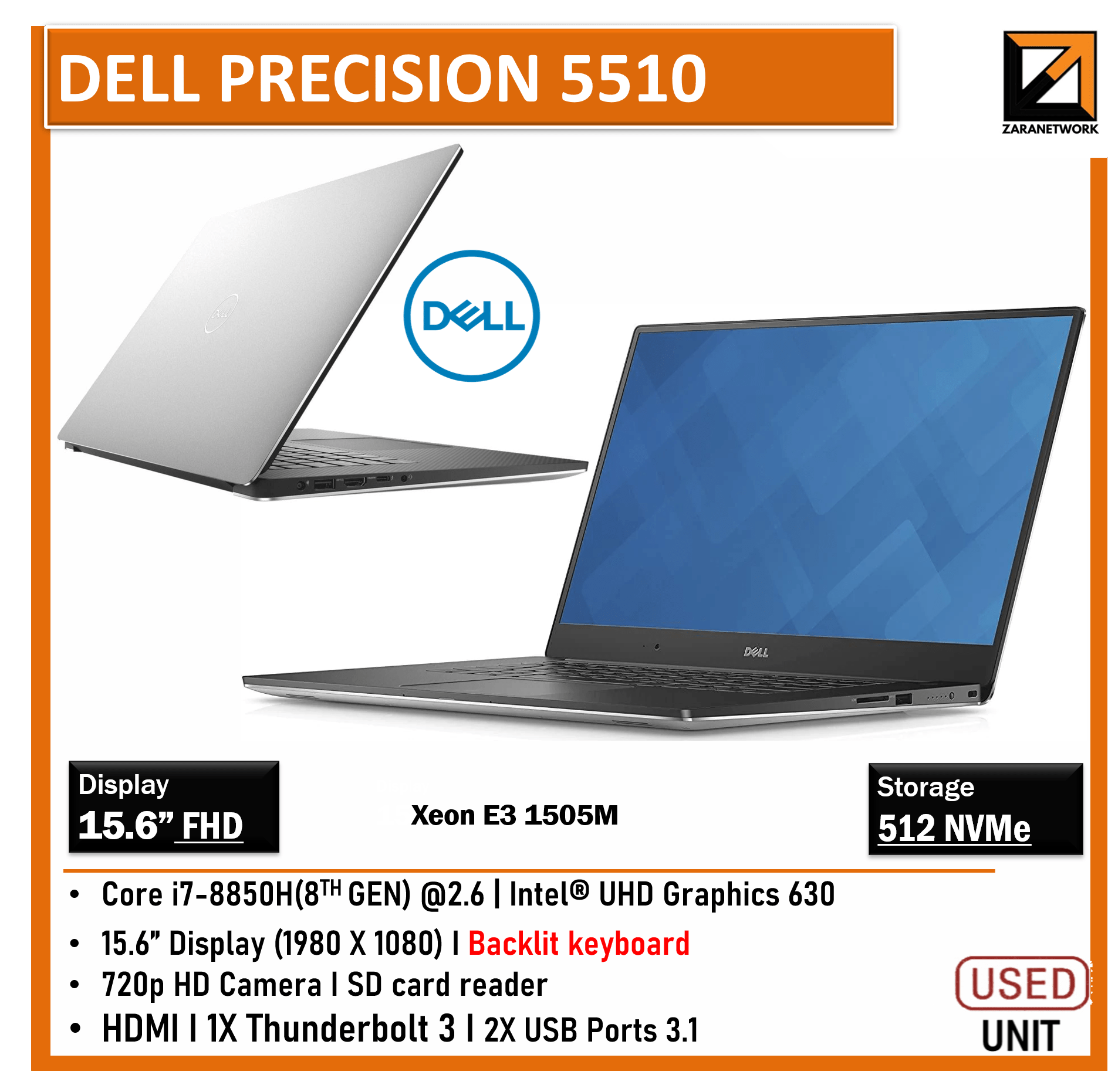 Dell Precision 5510 Xeon E3 1505M V5 - My Store