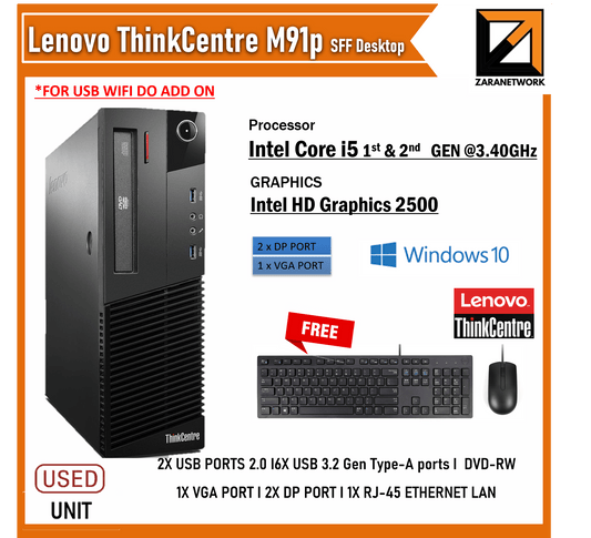 LENOVO THINKCENTRE M91P SFF (Desktop) - My Store