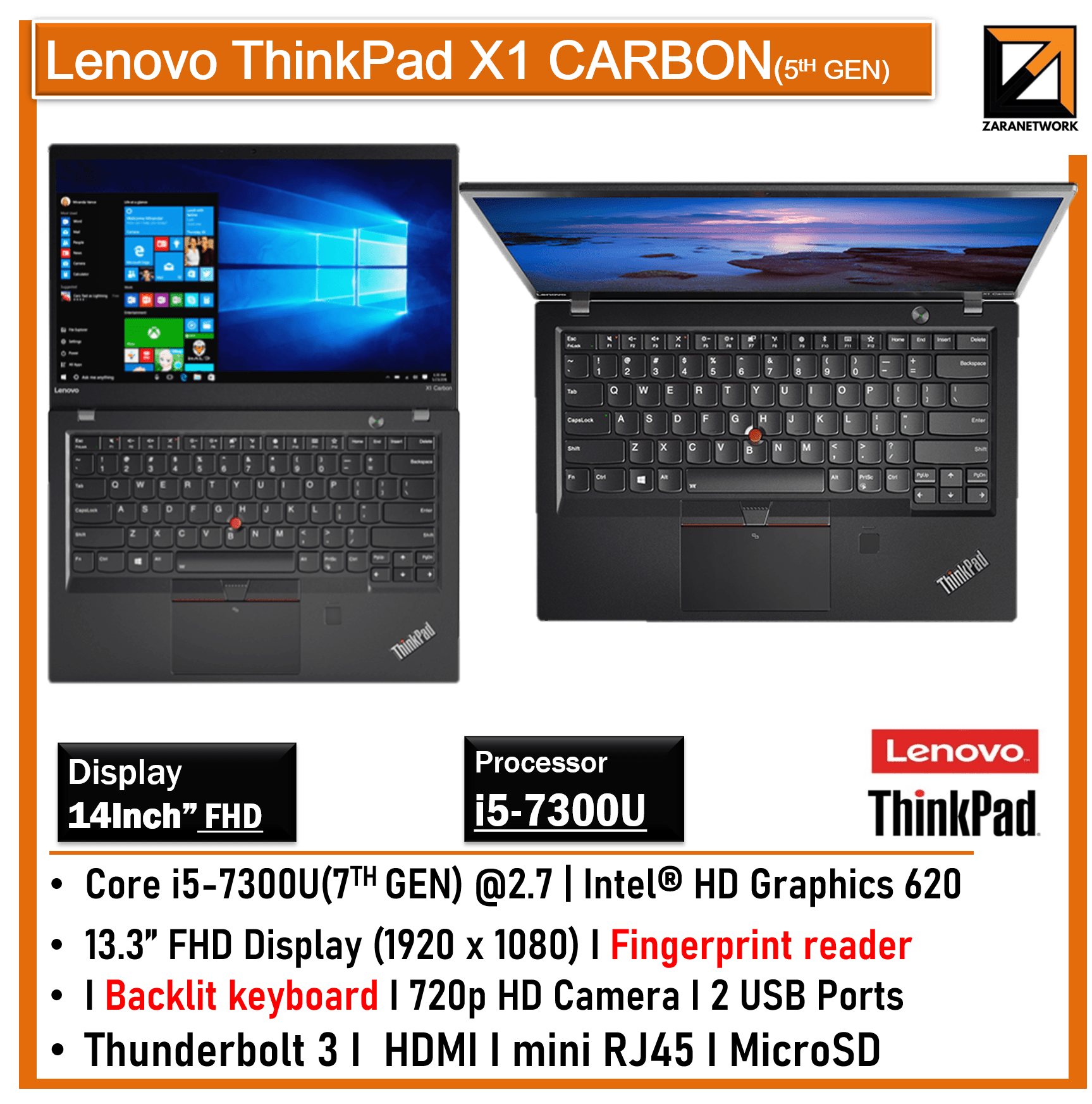 Lenovo ThinkPad X1 Carbon Gen 5 & 6 - My Store